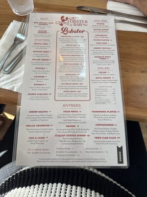 Menu photo 3 The Lobster Bar Newport, RI Menu photo 3 The Lobster Bar Newport, RI