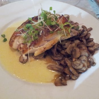Mignonette - Grouper in beurre blanc with mushrooms - New American Near Me - Miami, Florida Mignonette - Grouper in beurre blanc with mushrooms - New American Near Me - Miami, Florida
