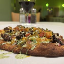 Ground beef flatbread, simple but lovely