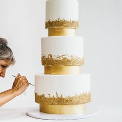 4-Tier Valentina Signature Wedding Cake, Serves 270 guests