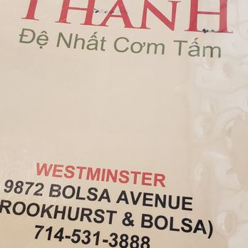 Com Tam Thanh - Vietnamese Near Me - Westminster, California Com Tam Thanh - Vietnamese Near Me - Westminster, California