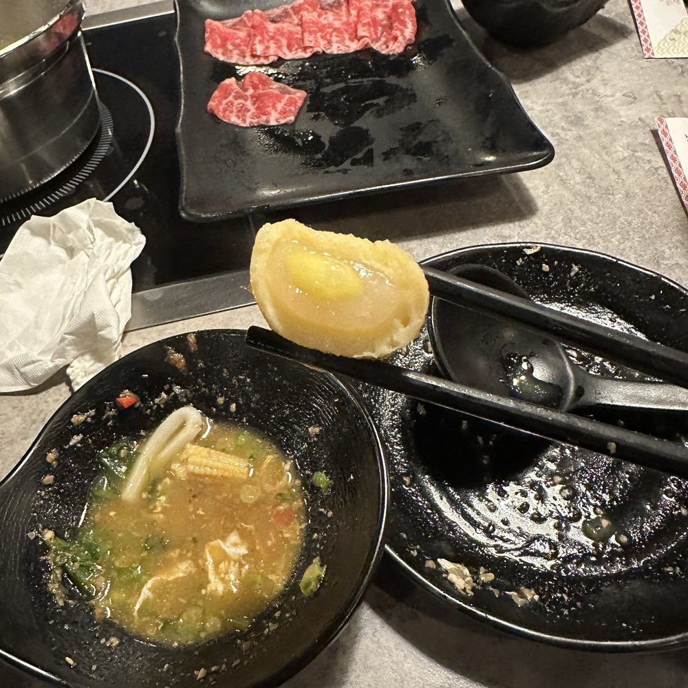 Pearl Hot Pot - Fish ball filled with mochi and cheese - Hot Pot Near Me - Burnaby, British Columbia