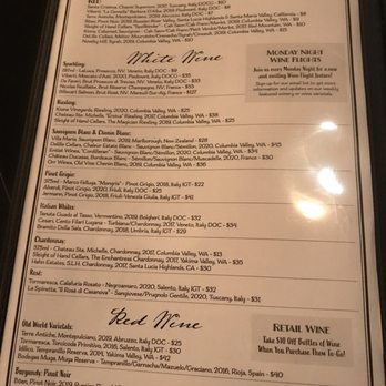 Cafe Veloce - Wine menu - Italian Near Me - Kirkland, Washington Cafe Veloce - Wine menu - Italian Near Me - Kirkland, Washington