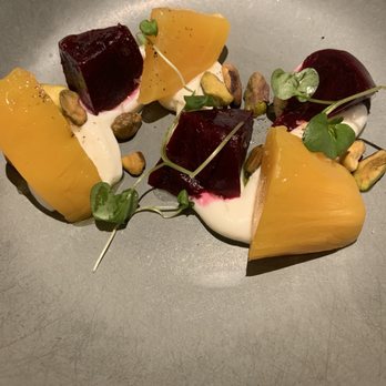 Quattro - The tiny beets salad with Ricotta cheese - Italian Near Me - Whistler, British Columbia