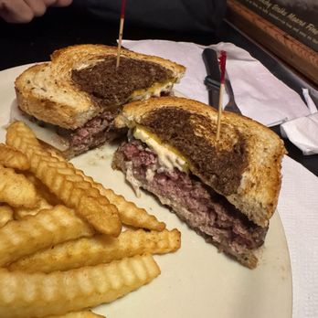 The Vortex Bar And Grill - Midtown - Ultimate Patty Melt - Subbed for a thick burger patty. Med-rare - Burgers Near Me - Atlanta, Georgia The Vortex Bar And Grill - Midtown - Ultimate Patty Melt - Subbed for a thick burger patty. Med-rare - Burgers Near Me - Atlanta, Georgia