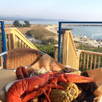 Sam's Chowder House - Lobster Clambake for 2: Maine lobster (1.5 lb), mussels, clams, sausage, coleslaw, corn, potatoes, clam chowder (not shown) | AQ - $74.95 - Seafood Near Me - Half Moon Bay, California