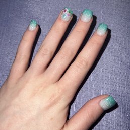 Hawaii honeymoon ombré nails Hawaii honeymoon ombré nails