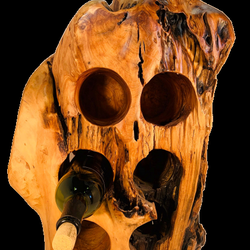 Wal Art Gallery & Framing - Hand Carved 6 Bottle Wine Bottle Holder $225.00