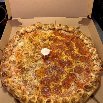 Gino's Pizza - Garlic Knot Pie - Pizza Near Me - New Hyde Park, New York
