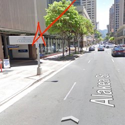 Oahu Auto Detailing - Entry to the parking garage.... Enter here.... On the Alakea Street side of the building.
