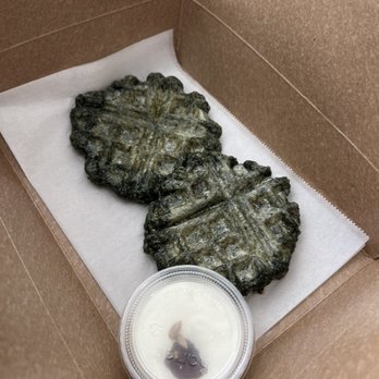 DAMO - Damo waffle (mugwort) $9 - Coffee & Tea Near Me - Los Angeles, California