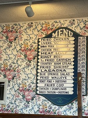Menu photo 8 Blue Springs Cafe Highland, IL