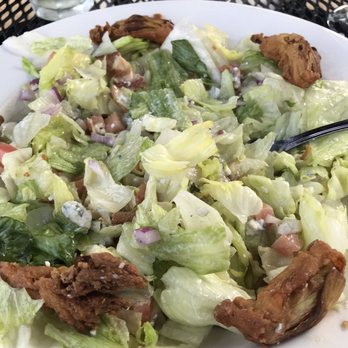 Riverview Bistro - Chopped salad (added fried artichokes for additional $$) - Seafood Near Me - Stratford, Connecticut