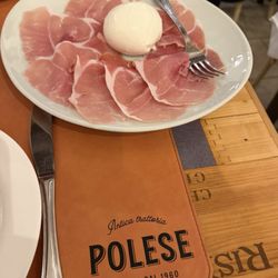 Prosciutto and burrata