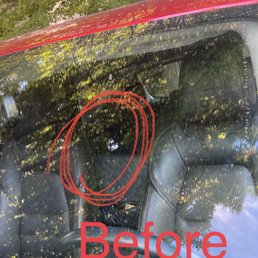 Windshield chip right above steering wheel Windshield chip right above steering wheel