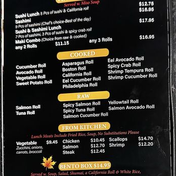 Hayashi Mayple - Lunch menu - Japanese Near Me - Chardon, Ohio Hayashi Mayple - Lunch menu - Japanese Near Me - Chardon, Ohio