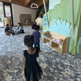 Inside the children's play area
