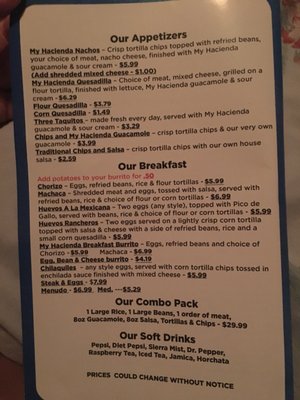 Menu photo 4 Taco My Hacienda Hesperia, CA Menu photo 4 Taco My Hacienda Hesperia, CA
