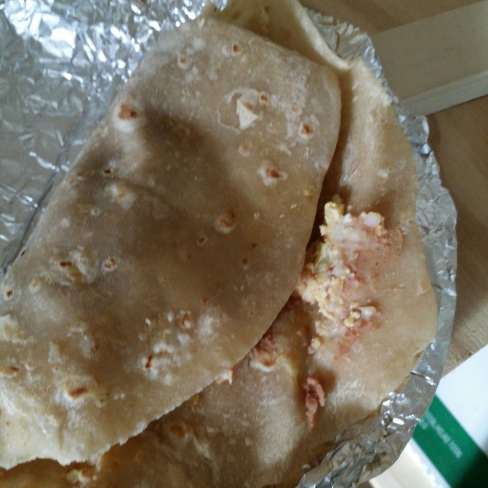 What a raw tortilla looks like. Sad to say I've complain, with no change. Last time I give my business there.