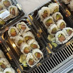 Packaged sushi for on-the-go Packaged sushi for on-the-go