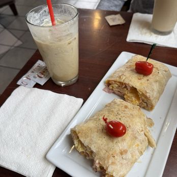 Tribute Coffee House - Breakfast burrito and pistachio latte - Coffee & Tea Near Me - Garden Grove, California