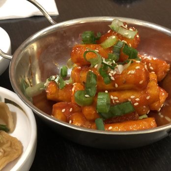 Bapbo Korean Restaurant - Crispy rice cake appetizer - perfectly seasoned and crunchy on the outside but chewy on the inside. Highly recommend! - Korean Near Me - Toronto, Ontario