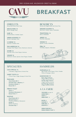 Menu photo 3 Cavu BYOB Wildwood Crest, NJ Menu photo 3 Cavu BYOB Wildwood Crest, NJ