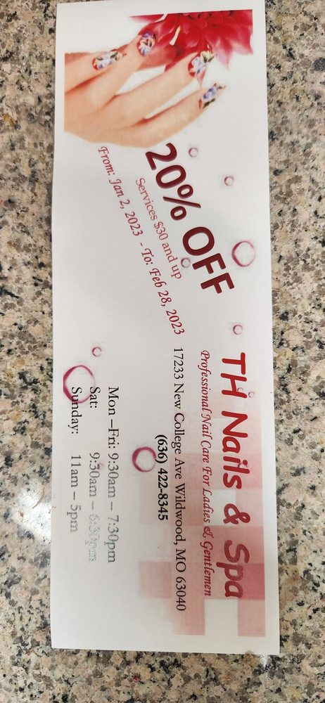 TH Nails & Spa Logo