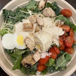 Corelife Eatery - Small caesar chicken kale salad with added hard boil egg