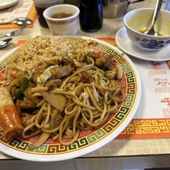 Hunan Restaurant East - Chicken chow mein, fried rice, hot tea, and soup - Chinese Near Me - Flagstaff, Arizona