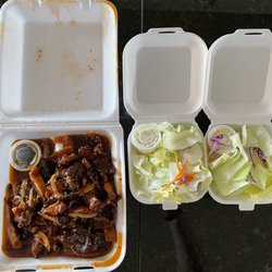 Kyo Teriyaki & Roll - Spicy Chicken & Beef (No Rice, Extra Salad)