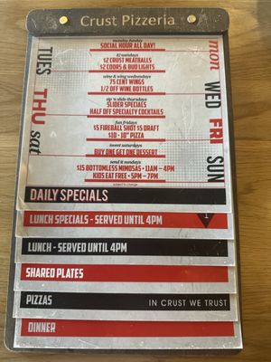 Menu photo 4 Crust Pizzeria Solana Beach, CA Menu photo 4 Crust Pizzeria Solana Beach, CA