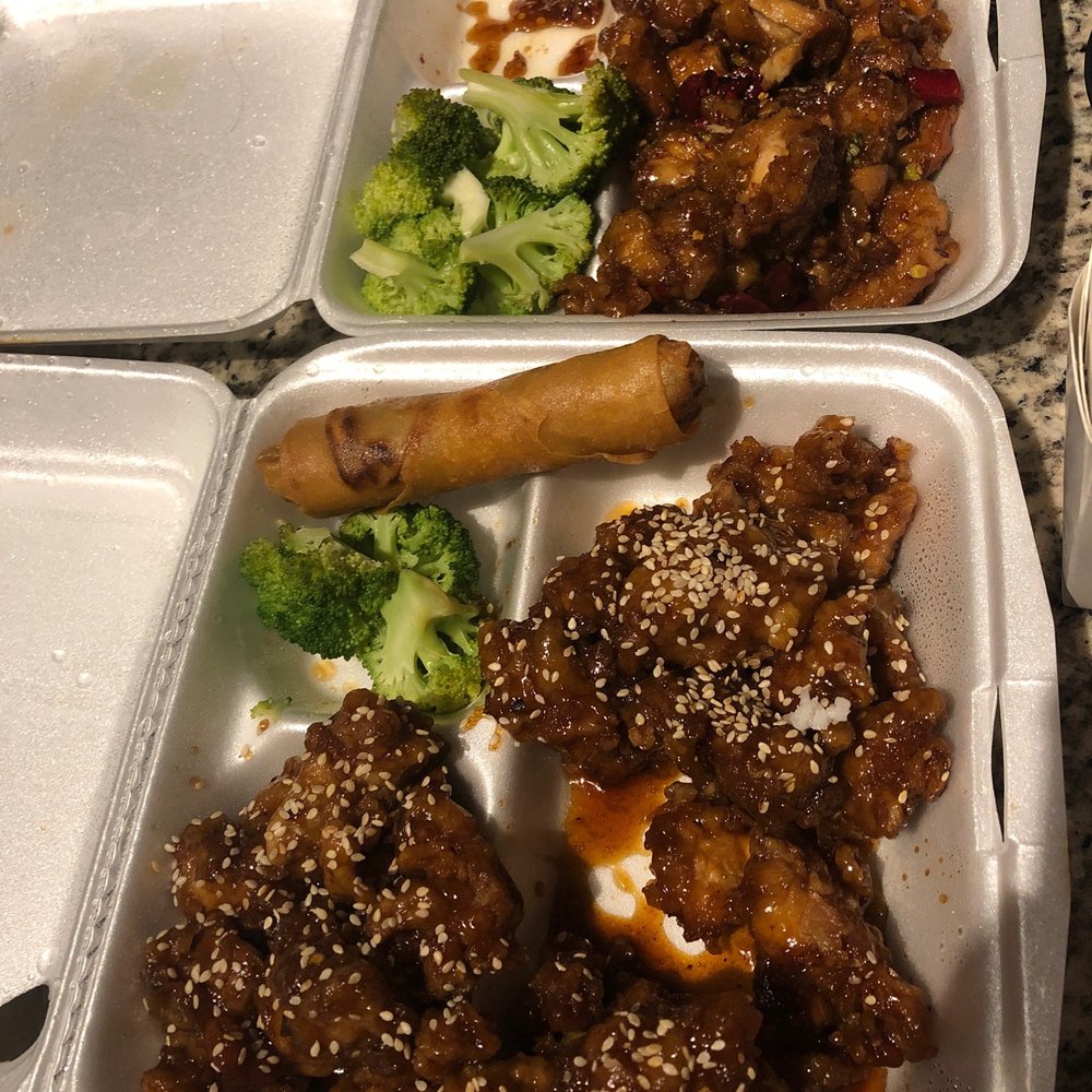 China Cafe - General Tsos and Sesame Chicken, with portions already taken out. SO MUCH FOOD! Yumm - Chinese Near Me - Austin, Texas China Cafe - General Tsos and Sesame Chicken, with portions already taken out. SO MUCH FOOD! Yumm - Chinese Near Me - Austin, Texas