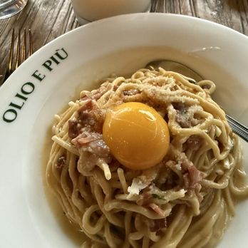 Olio e Più - Spaghetti Chitarra alla Carbonara - Pizza Near Me - New York, New York