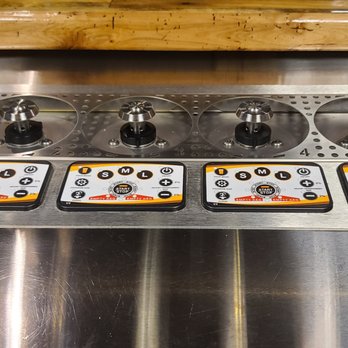 Freight Yard Grill - six burners on a conveyor belt - American Near Me - Murphy, North Carolina Freight Yard Grill - six burners on a conveyor belt - American Near Me - Murphy, North Carolina