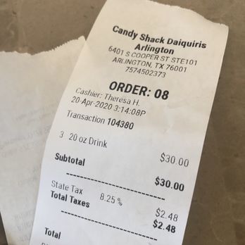 Candy Shack Daiquiris - Juice Bars & Smoothies Near Me - Arlington, Texas