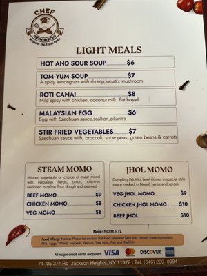 Menu photo 3 Chef CBTM Bistro Jackson Heights, NY