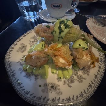 Al Solito Posto - FRIED SQUASH BLOSSOMS basil aioli, lemon - Italian Near Me - Las Vegas, Nevada Al Solito Posto - FRIED SQUASH BLOSSOMS basil aioli, lemon - Italian Near Me - Las Vegas, Nevada
