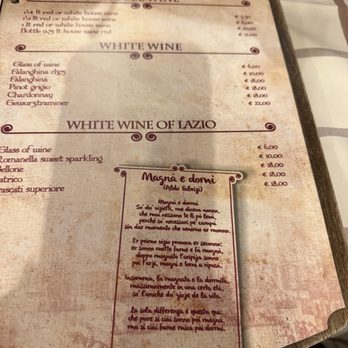 Ai Balestrari a Campo - Menu - Roman Near Me - Rome, RM Ai Balestrari a Campo - Menu - Roman Near Me - Rome, RM