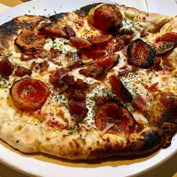 Timber Kitchen & Social - The Little Piggies Pizza with pepperoni, bacon, prosciutto and a flour crust - Pizza Near Me - Willowick, Ohio