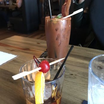 The 1894 Lodge - Old fashioned and Bloody Mary. Really skinny on pour and Mary was overly sauced with worchershire. - Bars Near Me - New Washington, Indiana The 1894 Lodge - Old fashioned and Bloody Mary. Really skinny on pour and Mary was overly sauced with worchershire. - Bars Near Me - New Washington, Indiana