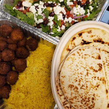 The Kebab Shop - Falafel family meal pack (for 4), sauces not shown in picture. - Mediterranean Near Me - Austin, Texas The Kebab Shop - Falafel family meal pack (for 4), sauces not shown in picture. - Mediterranean Near Me - Austin, Texas