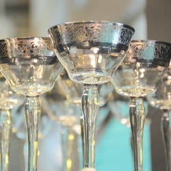The Hour Shop - Find hundreds of sets of one-of-a-kind vintage cocktail stemware here at The Hour!