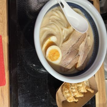 Marugame Udon - Creamy Broth with pork . Order side of dumplings - Japanese Near Me - Rowland Heights, California Marugame Udon - Creamy Broth with pork . Order side of dumplings - Japanese Near Me - Rowland Heights, California