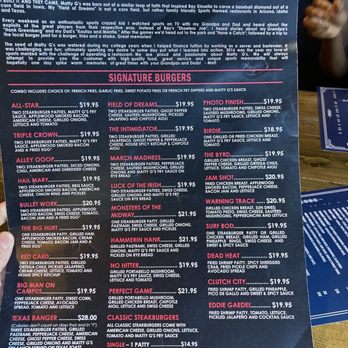 Matty G's Steakburgers - Houston Heights - Menu - Burgers Near Me - Houston, Texas