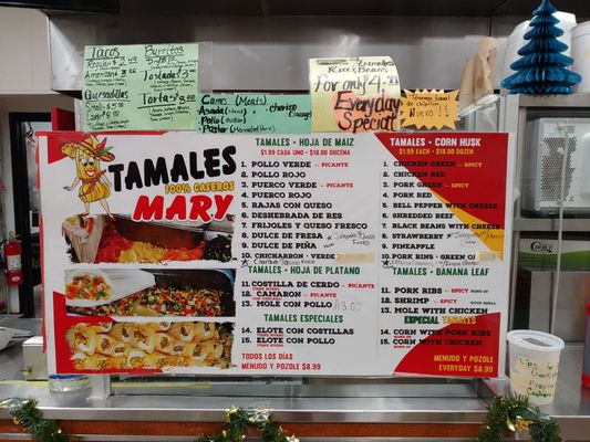 Menu photo 1 Tamales Mary Wyoming, MI