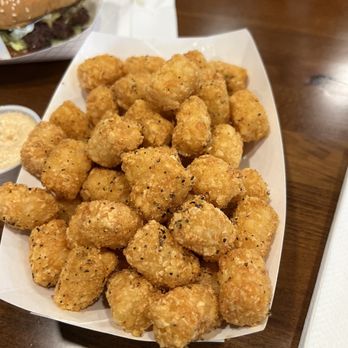 OMG Lounge - Tater tots. Well seasoned & crispy. Excellent - Burgers Near Me - Owasso, Oklahoma OMG Lounge - Tater tots. Well seasoned & crispy. Excellent - Burgers Near Me - Owasso, Oklahoma