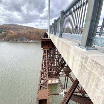 Walkway Over the Hudson State Historic Park - Below the walkway - Landmarks & Historical Buildings Near Me - Poughkeepsie, New York Walkway Over the Hudson State Historic Park - Below the walkway - Landmarks & Historical Buildings Near Me - Poughkeepsie, New York