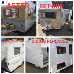 Retro Odyssey - Trailer restoration including new siding.
