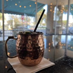 Lush Fine Wines & Specialty - Wine based Moscow Mule. 
Made with Han Premium Soju vodka, also available soju tequila.